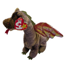 TY Beanie Baby SCORCH the Dragon 7" NWT Plushie Animal Vintage