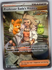 Professor Sada's Vitality 256/182 Paradox Rift Pokemon Holo NM
