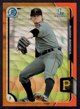 2015 Bowman Chrome Prospects Orange Wave Buddy Borden Pittsburgh Pirates #BCP63