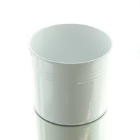 Nature Trends Dose Weiß Rund Ø 15 Cm - Metall