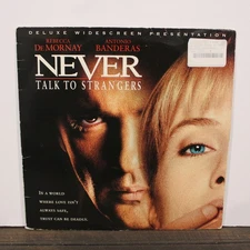 "Never Talk to Strangers" Widescreen Laserdisc LD - Antonio Banderas