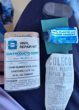 Antique 1970s Sun Products Corp Vinyl Repair Kit W/10 Cent Andrew Jackson Stamp 