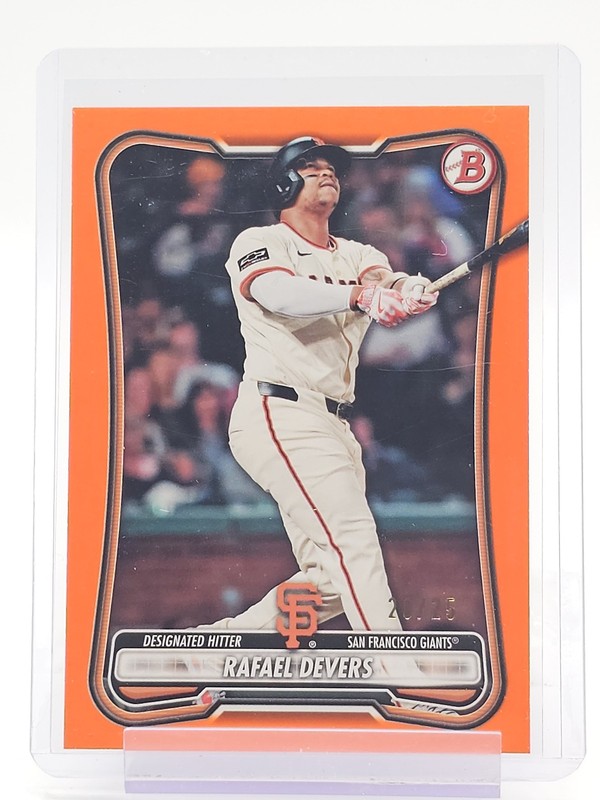 RAFAEL DEVERS 2026 BOWMAN BASEBALL ORANGE BORDER PAPER /25 #89 GIANTS Q3701