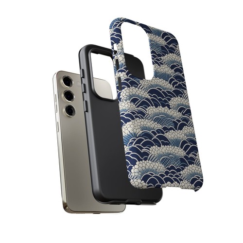 Japanese Blue Wave Art - Tough Phone Case - iPhone, Galaxy, Google Pixel Models - 第 186/203 張圖片