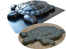 Concrete Mold 3D Turtle Stone Decor Garden Aquarium Plastic Mold sold 1pc D04