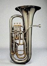 YAMAHA YEP-842S Bb Euphonium Silver Custom w/ Hard Case Maintenance completed