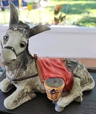 Grandeur Noel Collectors 2000 Donkey Porcelain Nativity Vintage Replacement 