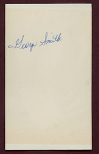 George Smith Boston Red Sox Signed Cut Signature (Dec'd 1987)