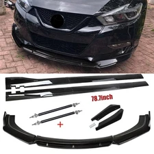 For Nissan Altima Sentra Front Bumper Lip Chin Spoiler Splitter Gloss Black Body