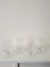 4 x British Airways First Class Airline Glasses Hostess Aviation Orange Juice