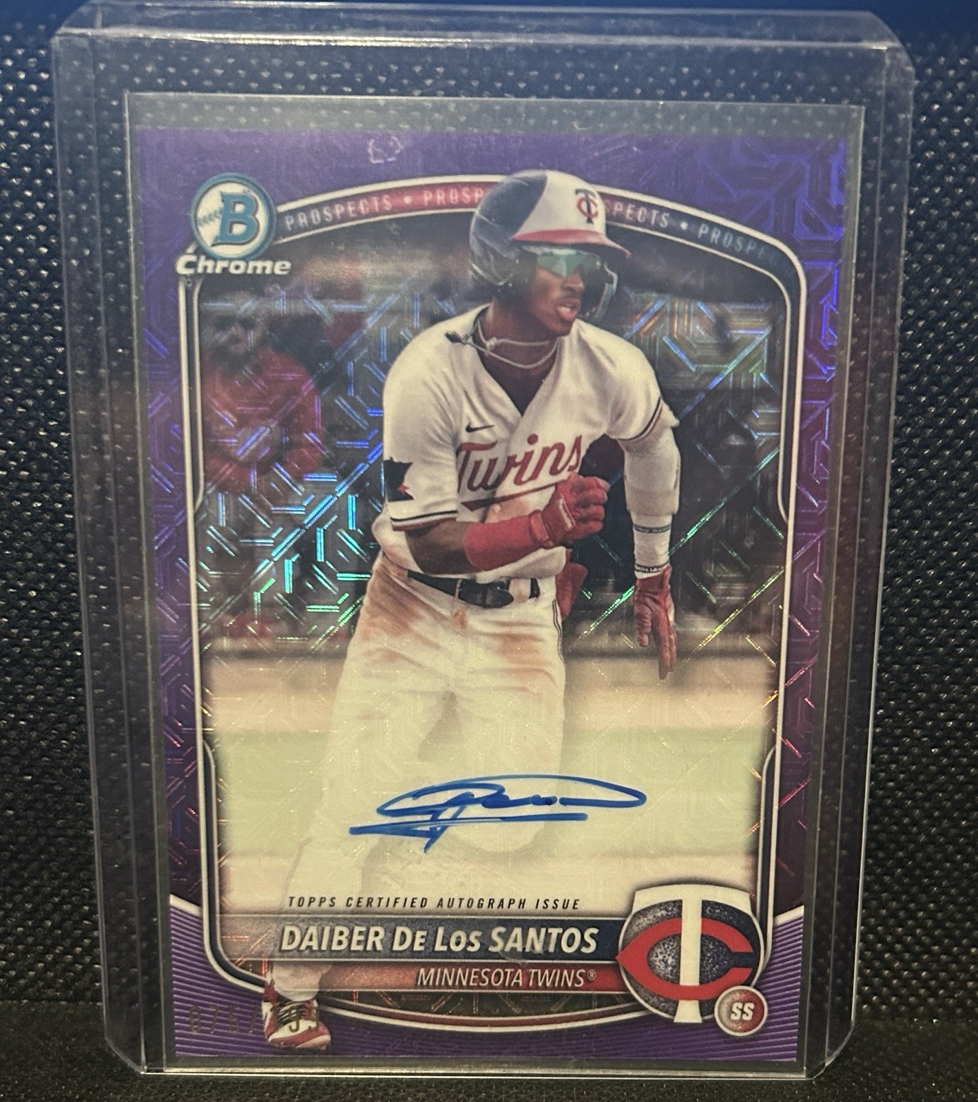 2025 Bowman Chrome Prospect Mega Box Autographs Daiber de Los Santos BMA-DD /199