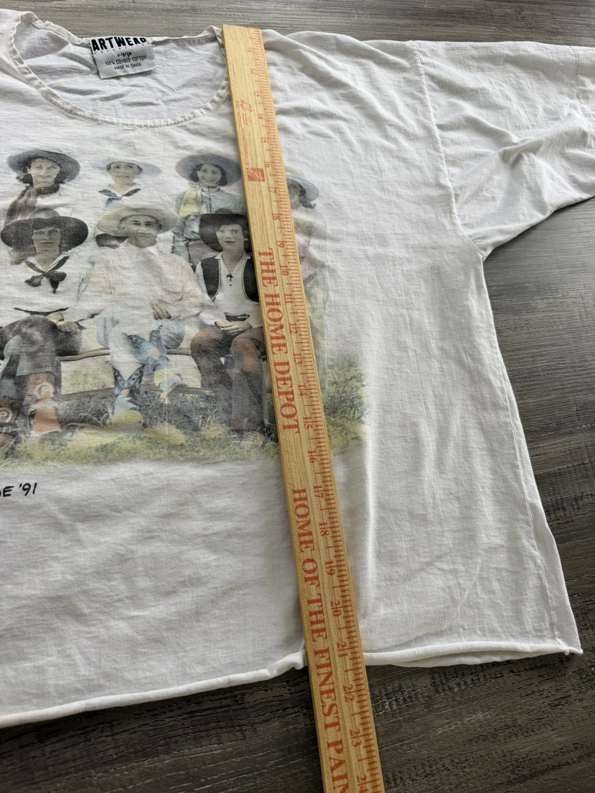 VTG Artwear 1991 Bob Wade Photography Cowgirl Tee Size XL Single Stitch Cutoff - product detail image 6