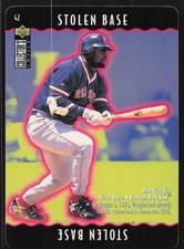 1996 Collector's Choice #42a Mo Vaughn You Make the Play : Stolen Base