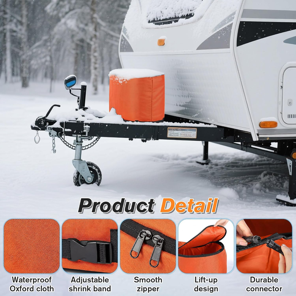 Dual Propane Tank Heater Blanket Thermostat Control (41-122°F) and ...