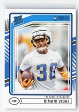 KIMANI VIDAL #355 RC 2024 PANINI DONRUSS CHARGERS ROOKIE
