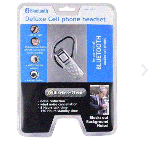 Wireless Gear AU475 Bluetooth v2.1+EDR Headset w/Multipoint Phone Support - Reta - Picture 2 of 3