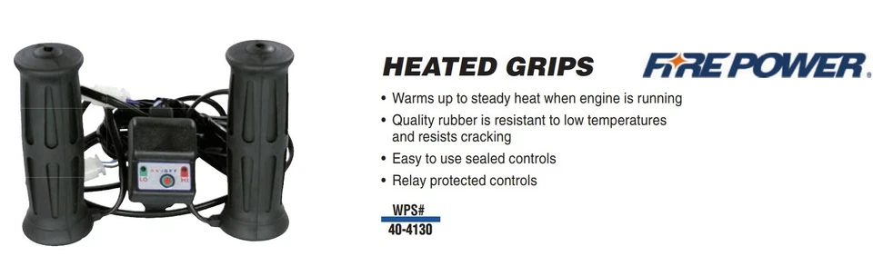 Empuñaduras térmicas universales Fire Power para ATV con ajuste alto o bajo, cuatro ruedas / cuádruple Foto 2 de 4