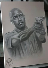 The Equalizer Denzel Washington Art Print Poster Film Movie Drawing collectable