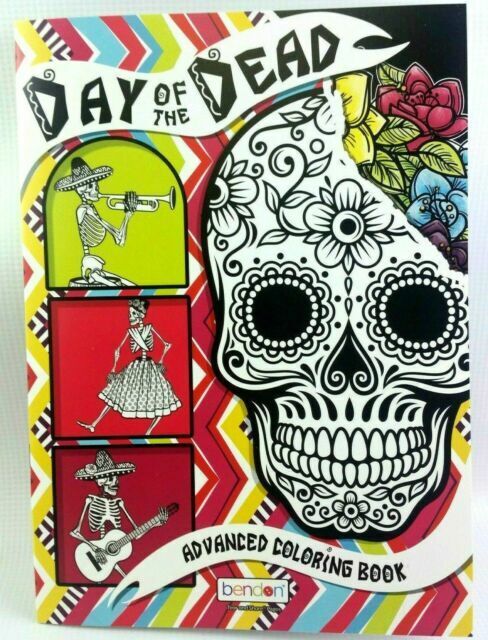Day Of The Dead Bendon Adult Coloring Book Sugar Skulls Flowers Goth 1 For Sale Online EBay Day Of The Dead Bendon Adult Coloring Book Sugar Skulls Flowers Goth 1 For Sale Online EBay