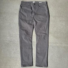 Flint and Tinder 365 Pants Mens 34x32 Gray Slim Fit Stretch 5-Pocket Twill Chino