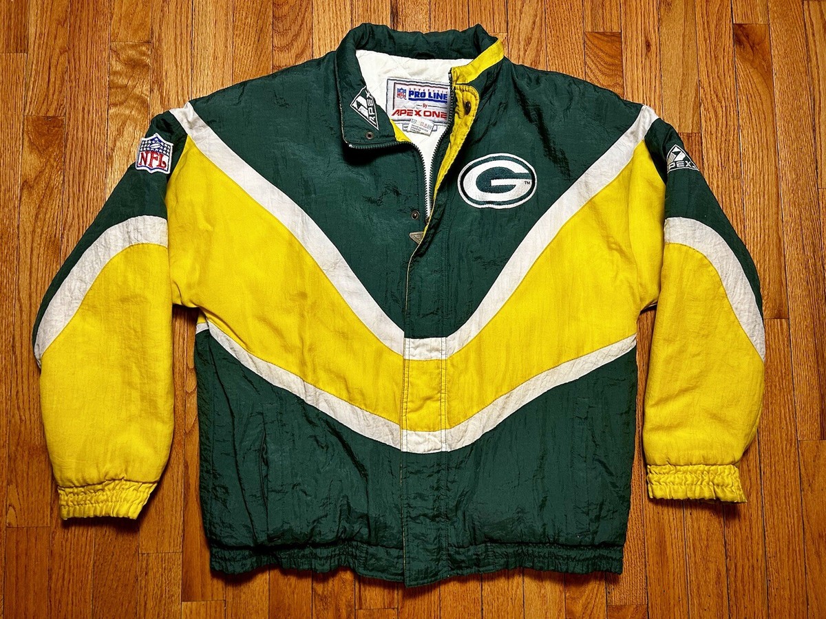 ウォームアップウェア APEX ONE NFL Packers 90s VTG 90's Green Bay Packers NFL Pro Line Apex One Puffer