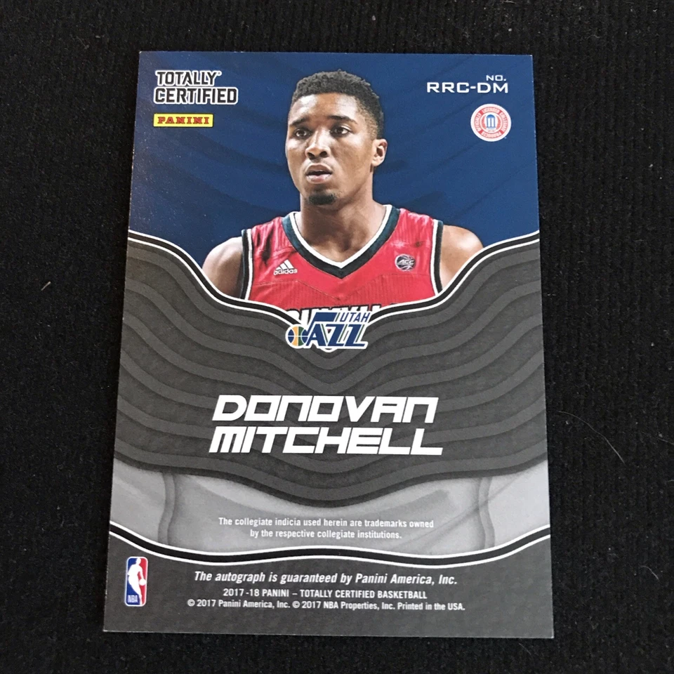 2017-18 Totally Certified Donovan Mitchell Rookie Roll Call Red RC Auto #RRC-DM - Image 2 of 2