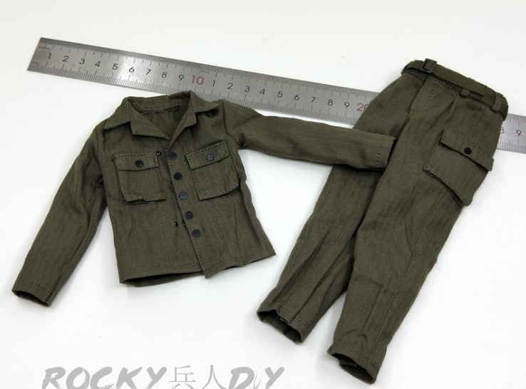 Uniform for Facepoolfigure FP010 US Ranger Combat Medic France 1944 1/6th Figure