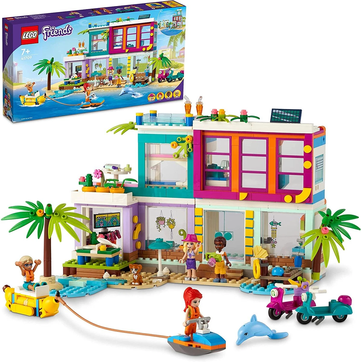 LEGO Friends 41709 Clubhouse Holidays to The Beach Figurine Toys Construction |