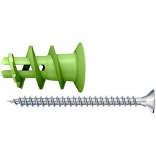 Fischer 532729 Gk Vert Placoplâtre Ancre Set Écologique Ajustement Sécurisé