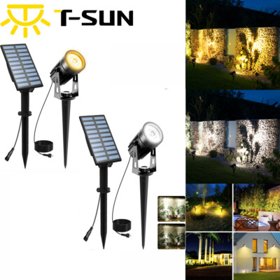 #ad T SUN Solar Landscape Spot Light Garden IP65 Waterproof For Driveway Pathway US $26.99