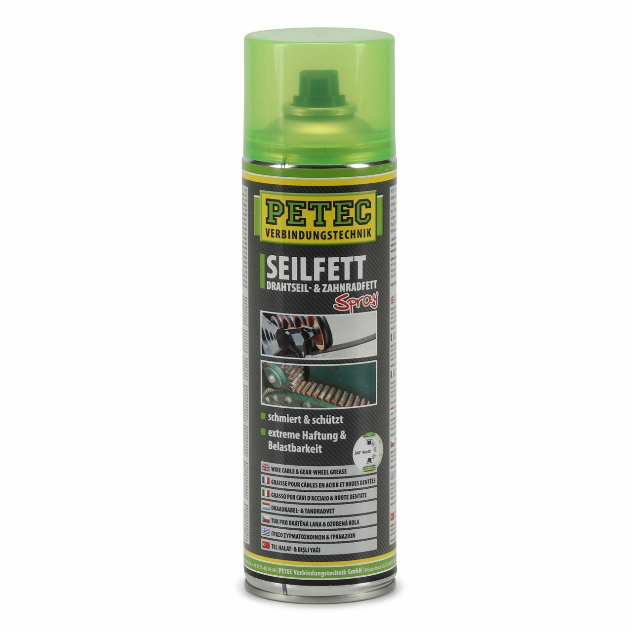 PETEC 71650 Graisse Pour Câbles Spray Graisse Pour Engrenages