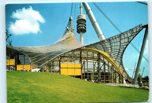 GERMANY MUNICH OLYMPIC Games Stadium Olympiastadion Architecture Old Photo 1972 EUR 60,00 - FR