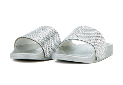 silver designer sandals