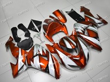 Adatto per ZX10R 06 07 arancione bianco argento ABS stampo iniezione carrozzeria carena kit