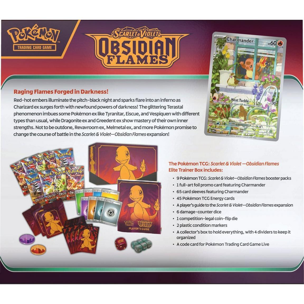 Pokemon TCG Obsidian Flames Elite Trainer Box Factory Sealed | eBay