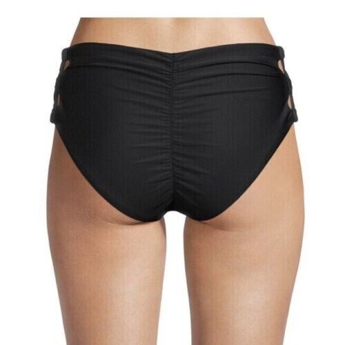 TIME AND TRU BLACK HIGH WAIST BIKINI SWIM SUIT BOTTOM Lace Up 2x(20w-22w)#BCH - Picture 2 of 2
