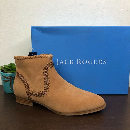 NEW Jack Rogers Womens Gemma Tan Suede 