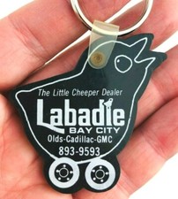 Labadie Bay City Dealership Keychain Olds Cadillac GMC Auto Car MI Vintage *Ba22