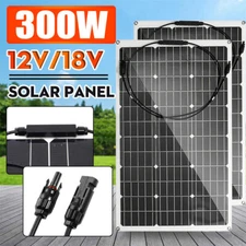 150-300W 12V Mono Solar Panel Starter Kit w/ 40A MPPT Charge Controller