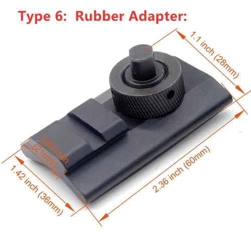 QD Zweibein Adapter Sling Swivel Stud 11/20 mm Pica Tinny Rail Mount - Bild 10 von 25