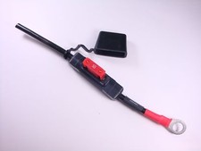 Used Inline Maxi Blade Covered Fuse Holder 6AWG w/ 1/2" Ring Terminal 50A Fuse