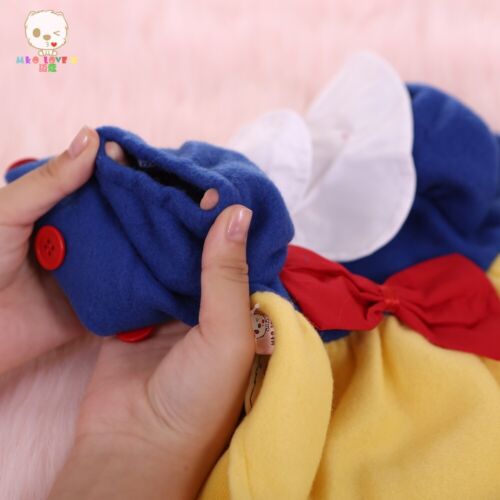 Pets Dog Cat Snow White Costume Cute Outfit Dress-Up Halloween Easter Party - Picture 9 of 15