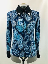 Medium Western Show Pleasure Rail Shirt Jacket Clothes Showmanship Horsemanship