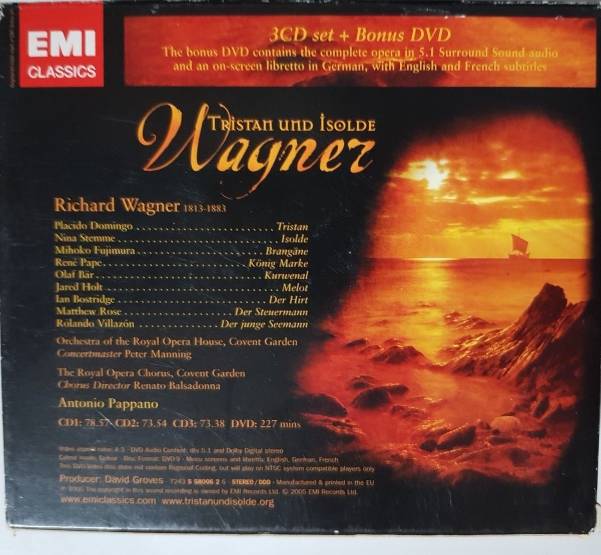 Wagner: Tristan und Isolde (DVD, 2005) 724355800626| eBay