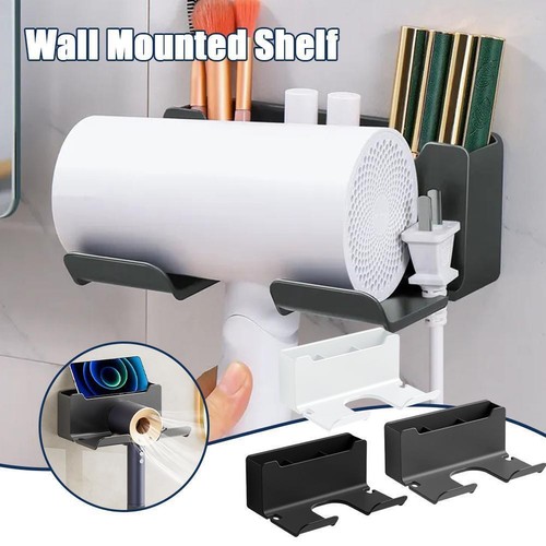 Wall Mounted Shelf Organizer Box Toilet Blower Shelf Bathroom J7L7~ F6N5 - Picture 4 of 20