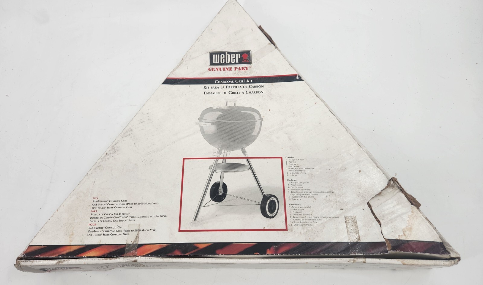 NEW Weber Kettle Grill 22" Removable Ash Catcher Charcoal Chrome-Plated Steel