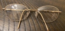 Vintage Tura Eyeglasses Frames Gold Sparkly Super Cute