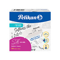 Pelikan 606141 Plastica Bianco 20 mm 55 mm 12 mm 40 pz Bürokleinmaterial 606141