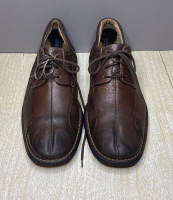 Johnston & Murphy 20-7222 Men's Size 10 Shuler Bicycle Toe Brown Oxford Shoe