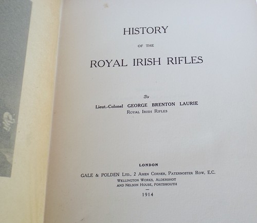 History of the Royal Irish Rifles. LAURIE, 1914, 1st edition - Afbeelding 2 van 5